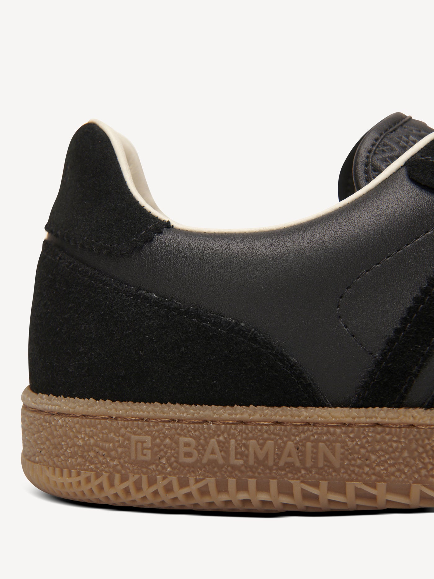 Balmain Swan trainers in smooth leather and suede