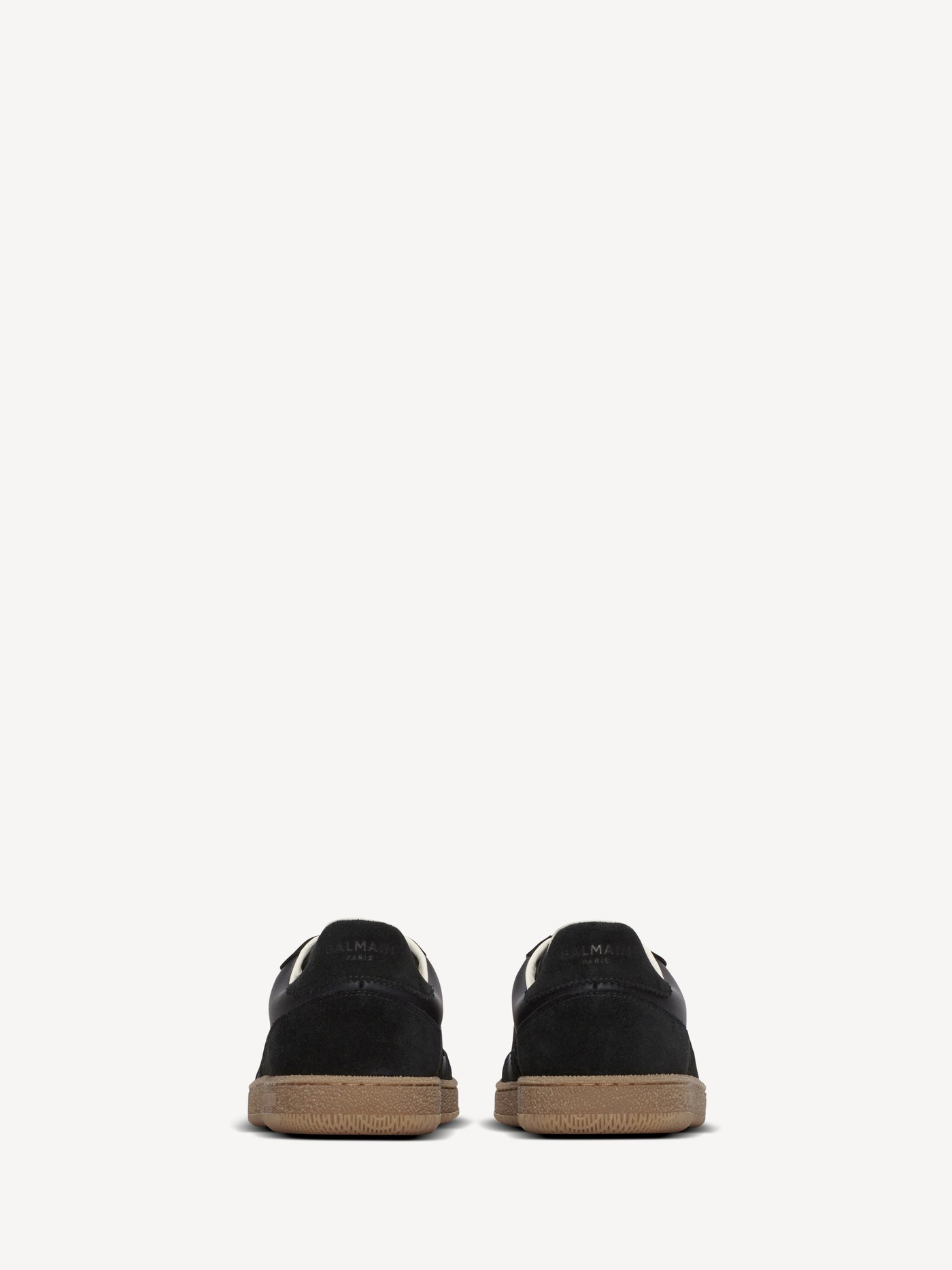 Balmain Swan trainers in smooth leather and suede