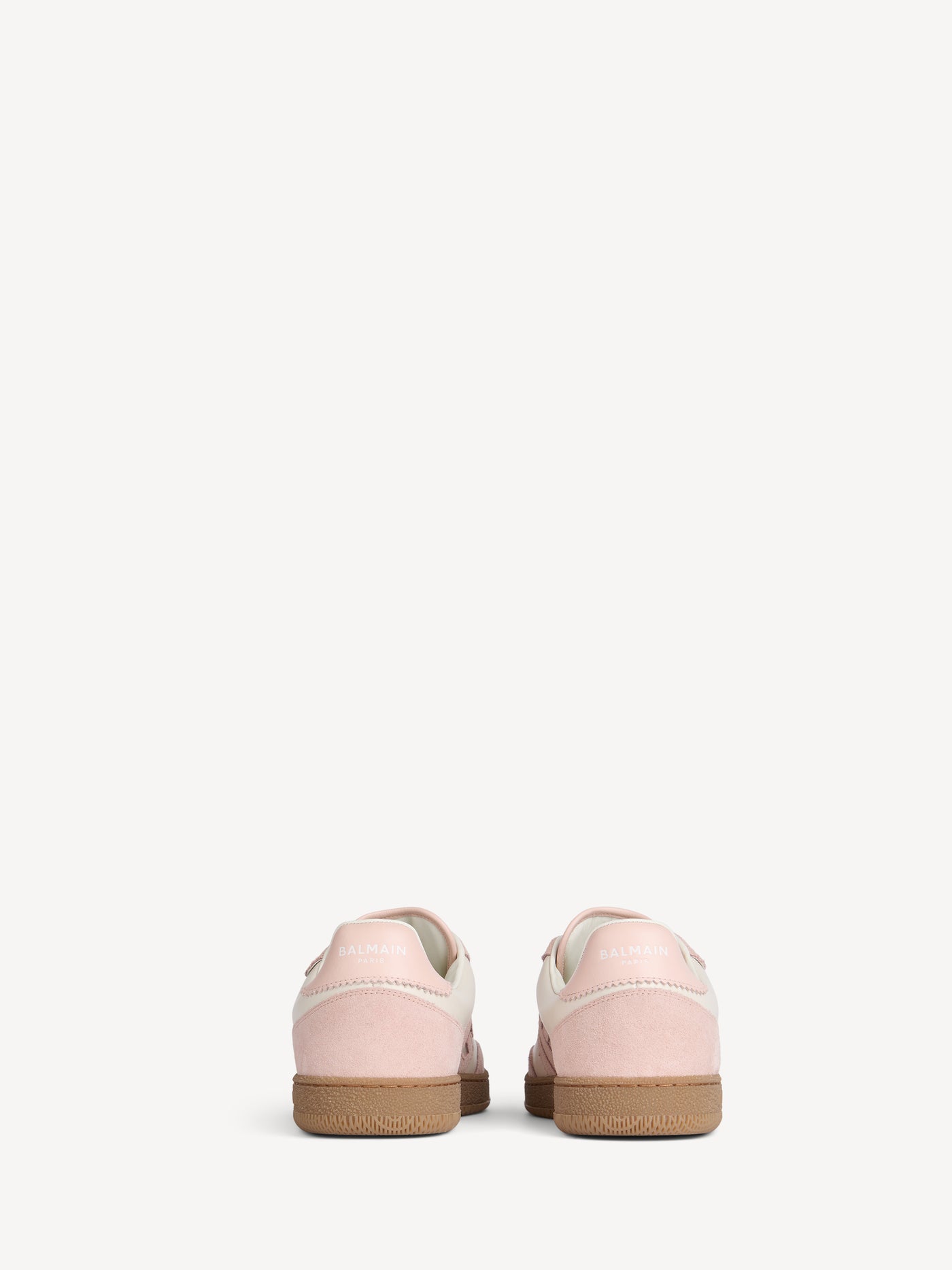 Balmain Swan trainers in smooth leather and suede