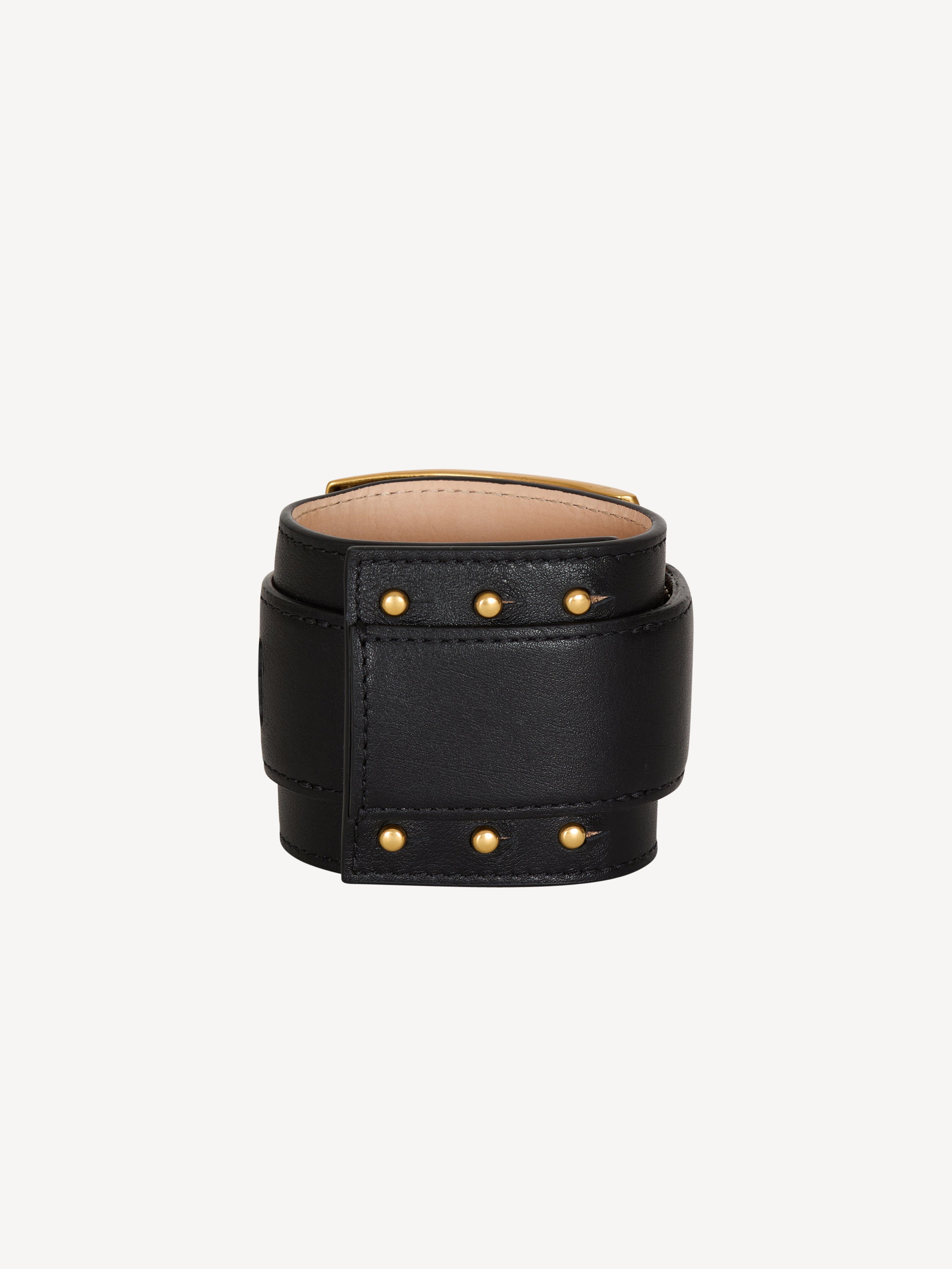 Anthem smooth leather bracelet black - Women | BALMAIN