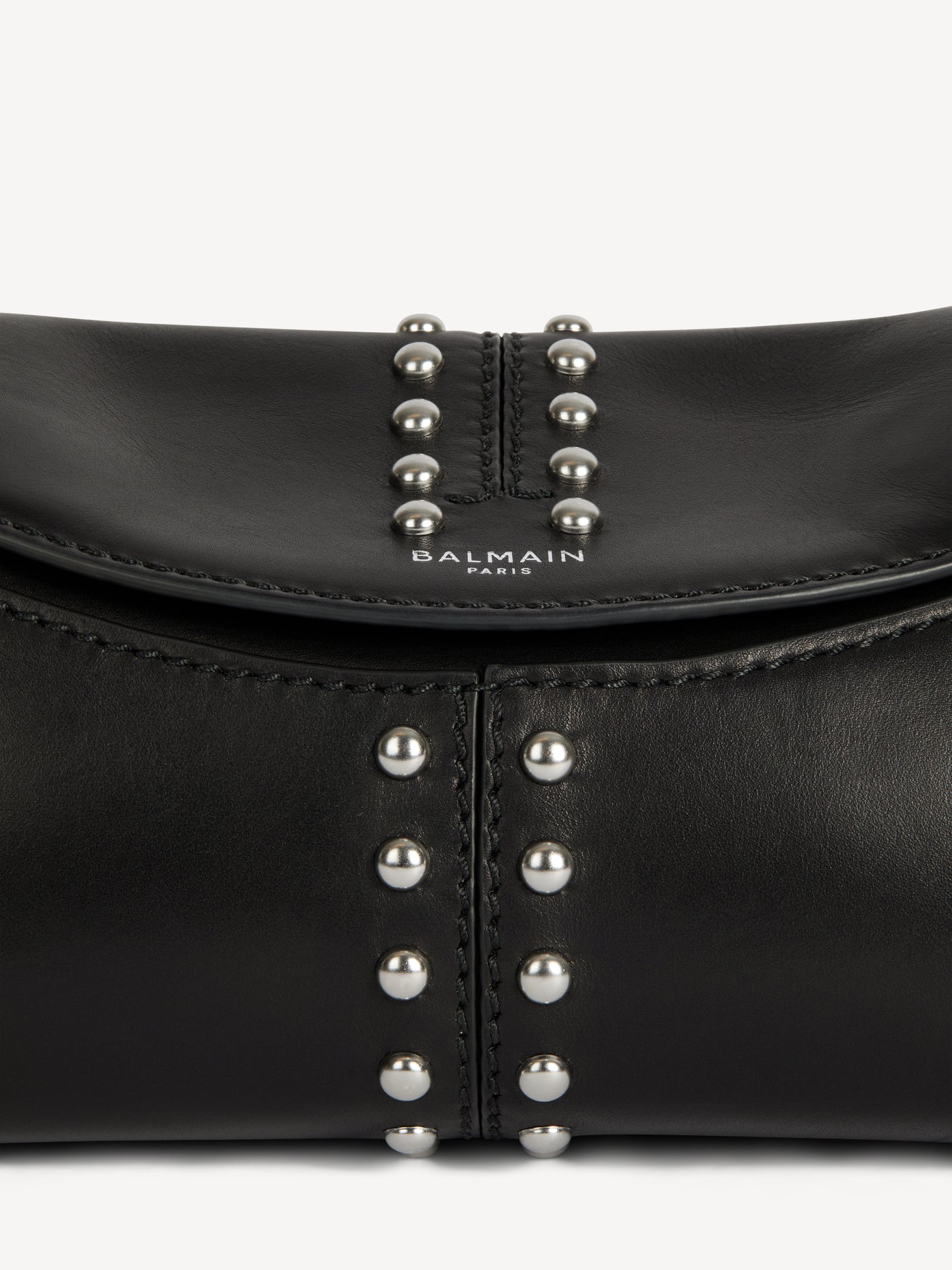 64-83 small bag in studded smooth leather