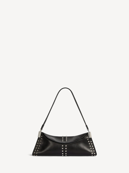 64-83 small bag in studded smooth leather
