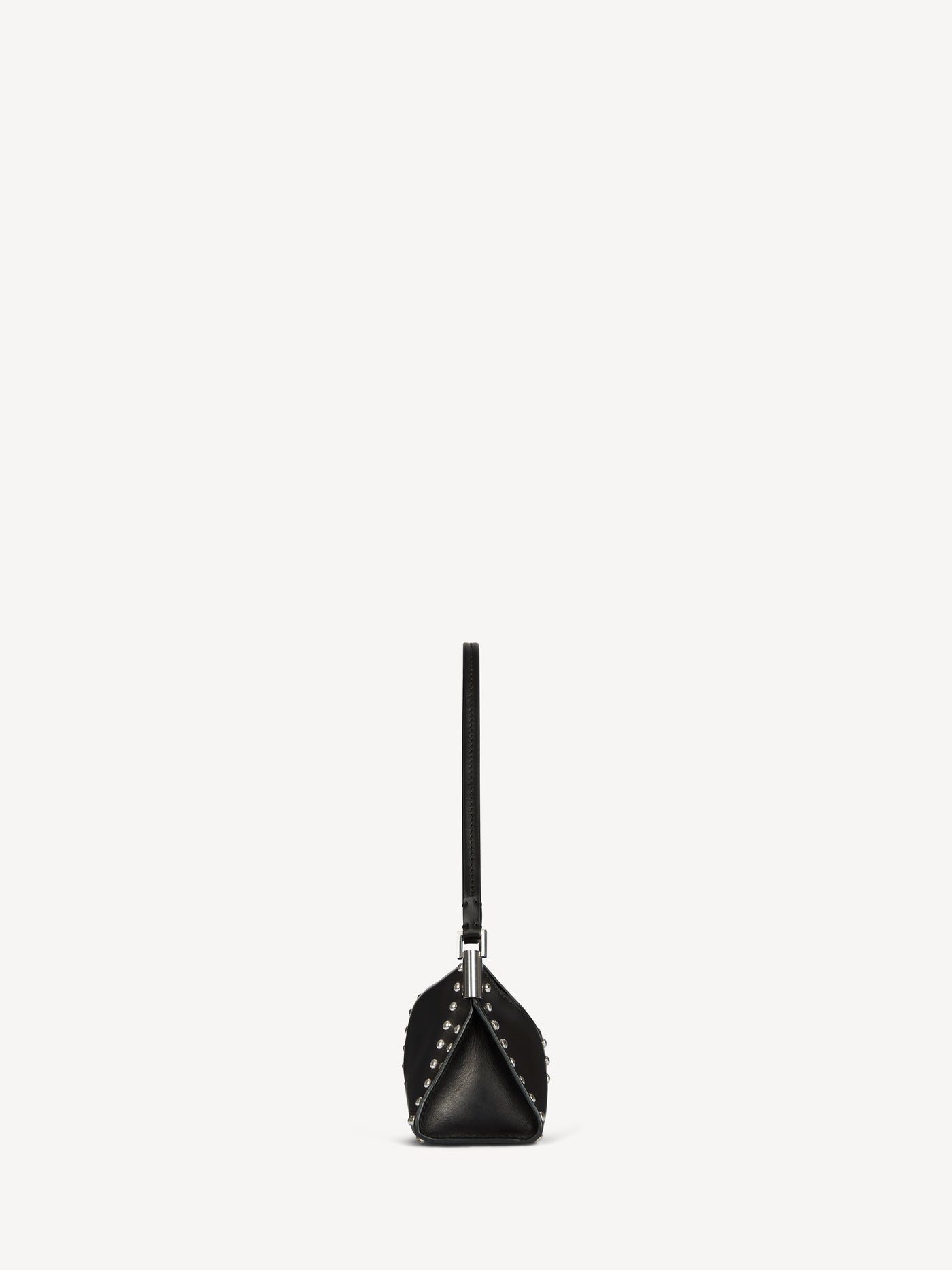 64-83 small bag in studded smooth leather