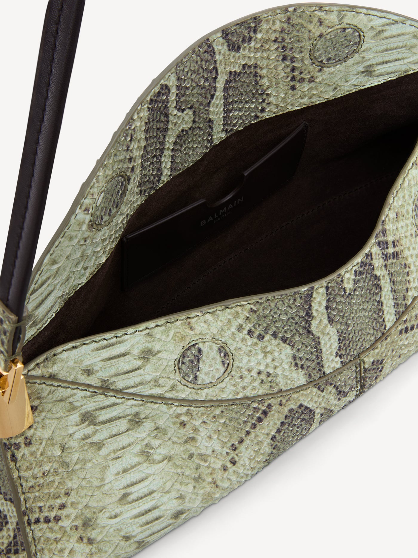 64-83 small bag in python-effect suede