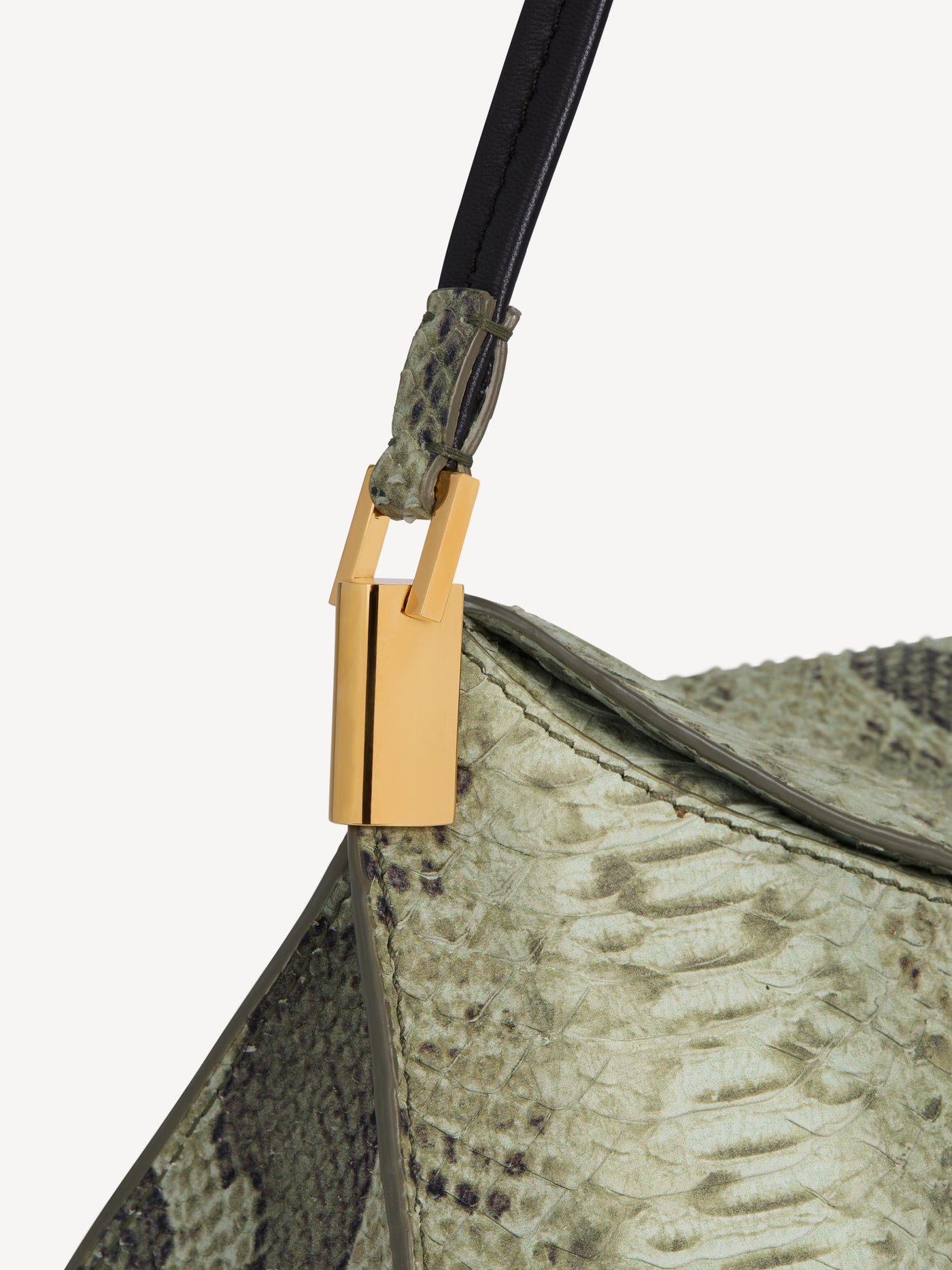 64-83 small bag in python-effect suede