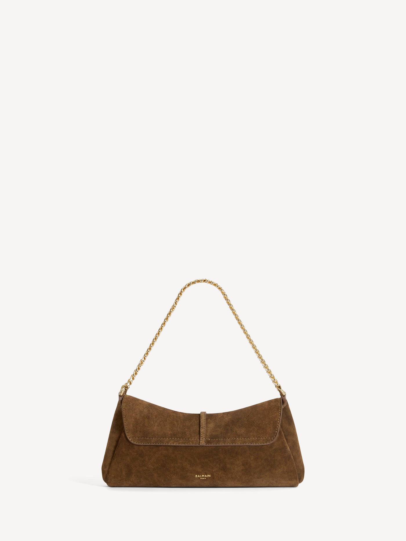 Balmain Metropolis bag in cloud-effect suede