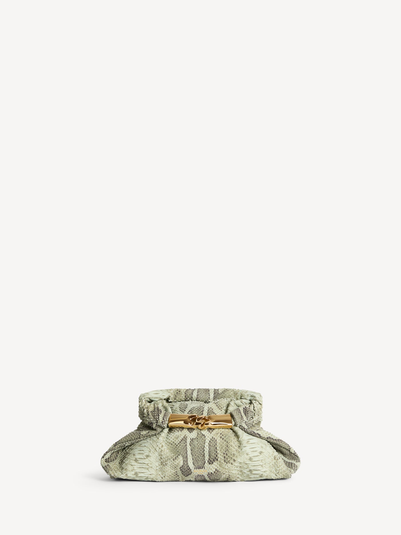 Dinner at 8 small bag in python-effect suede