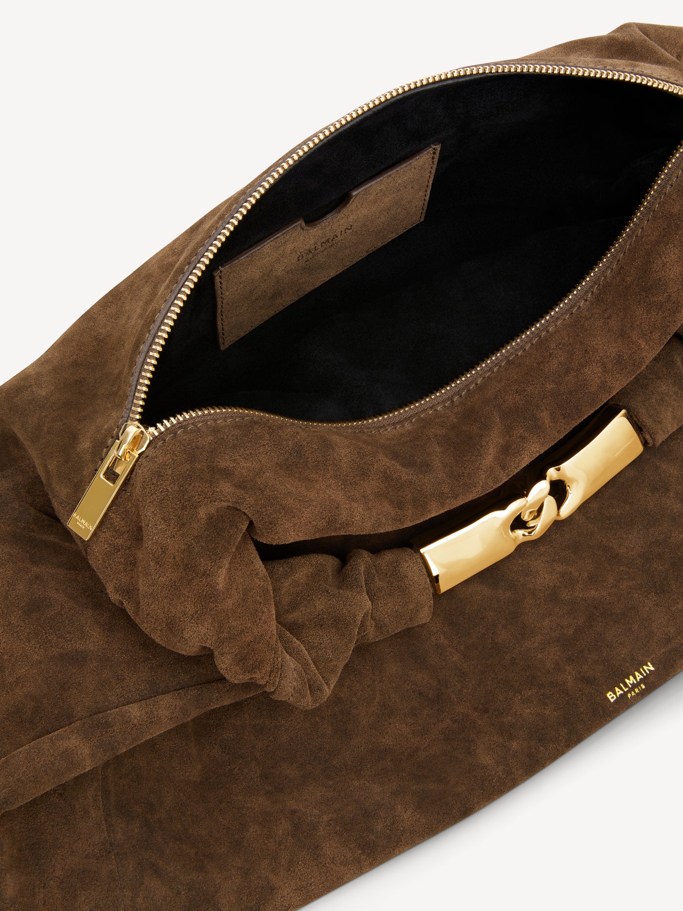 Dinner at 8 medium suede bag