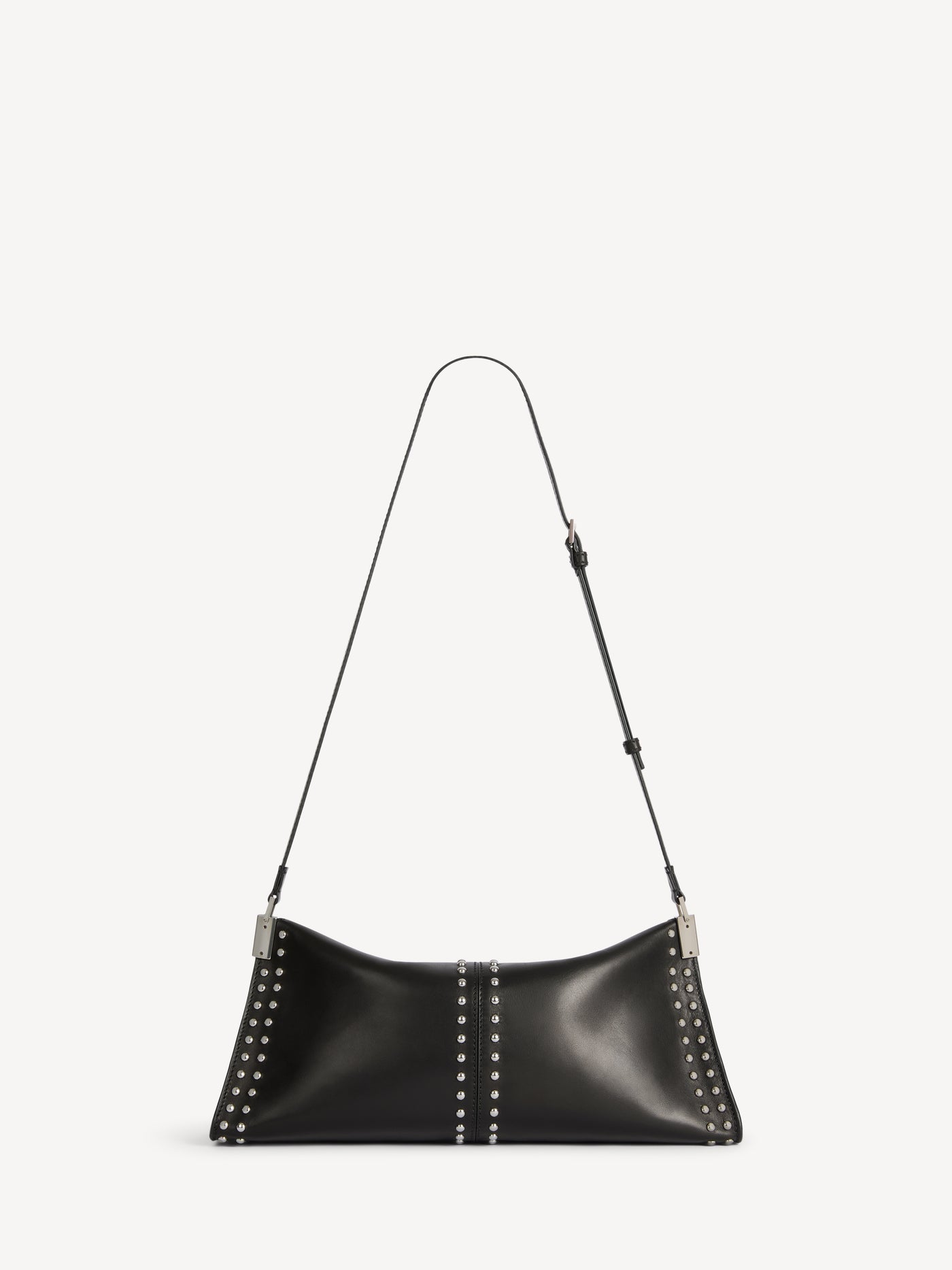64-83 medium bag in studded smooth leather