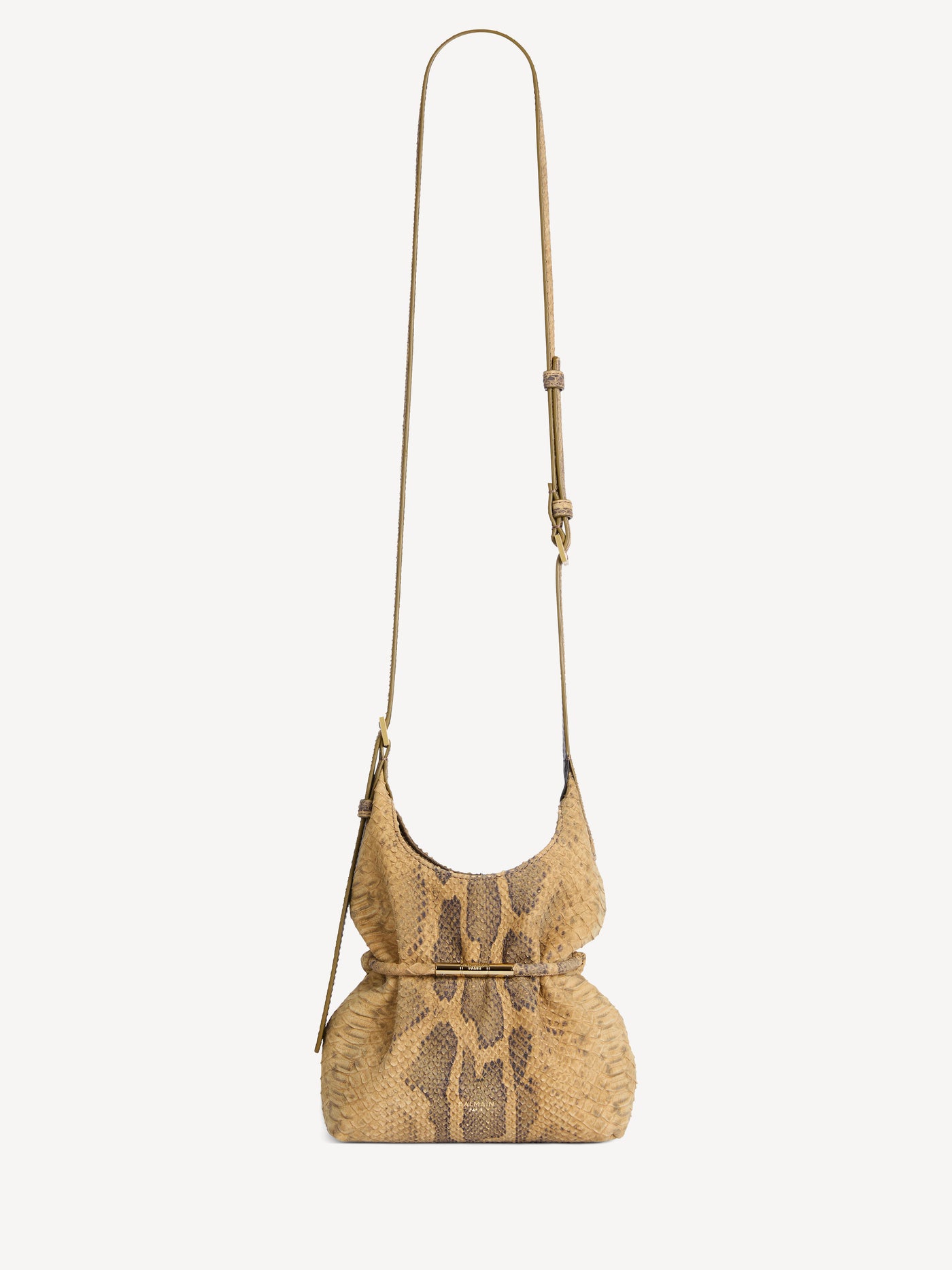 SPHYNX mini bag in python-effect suede