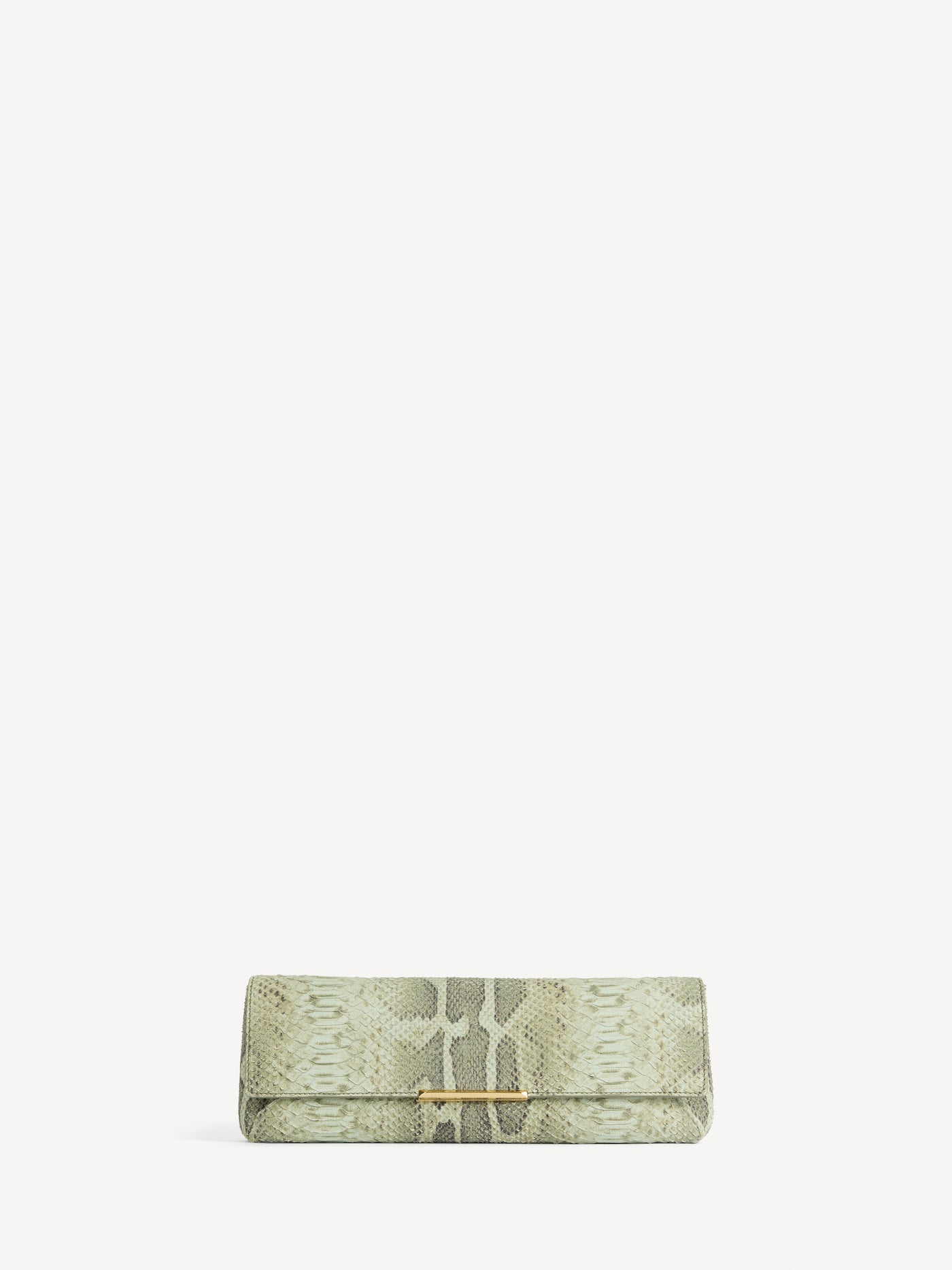 Small Clutch bag in python-effect suede