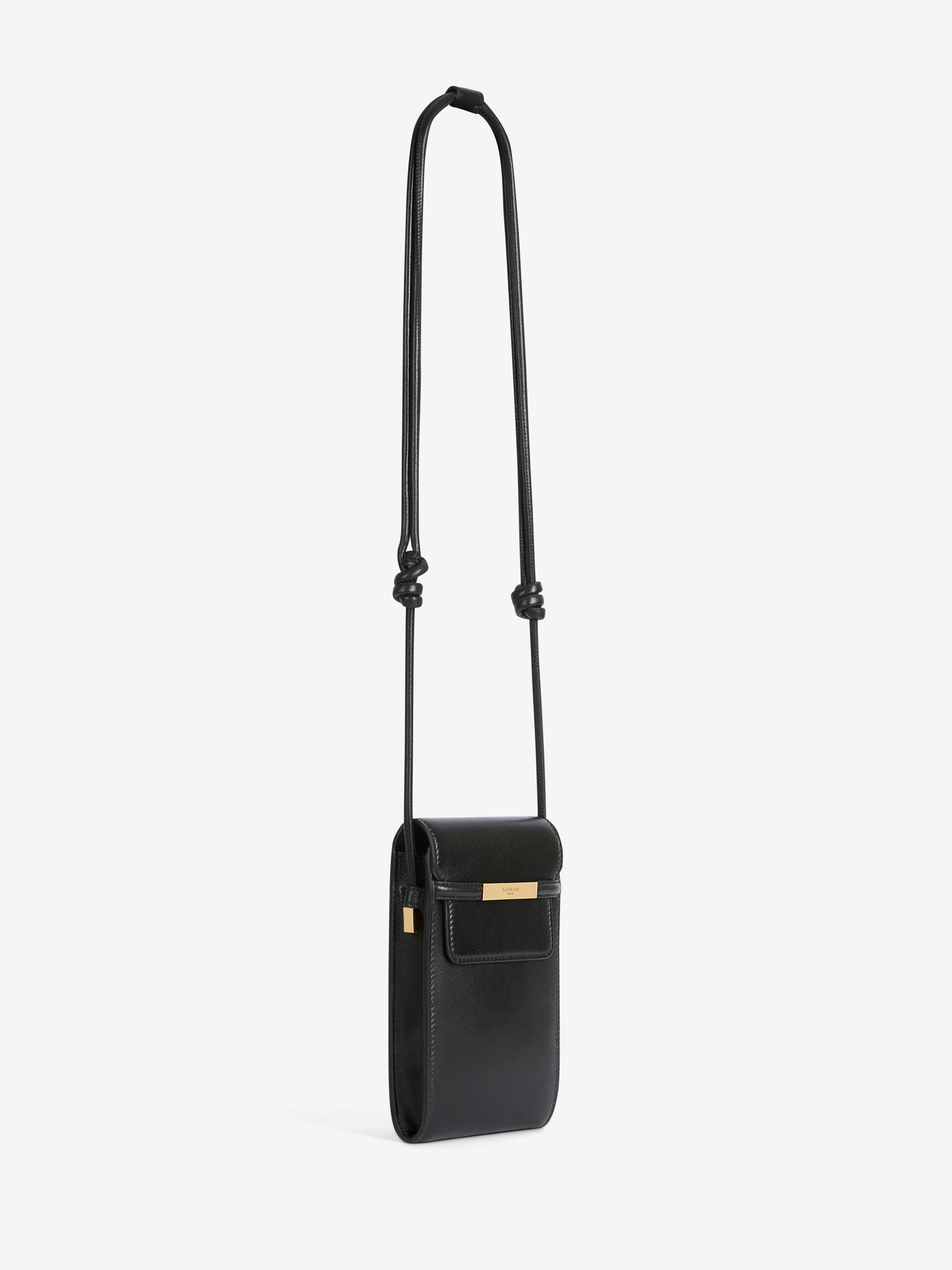 Smooth leather phone pouch