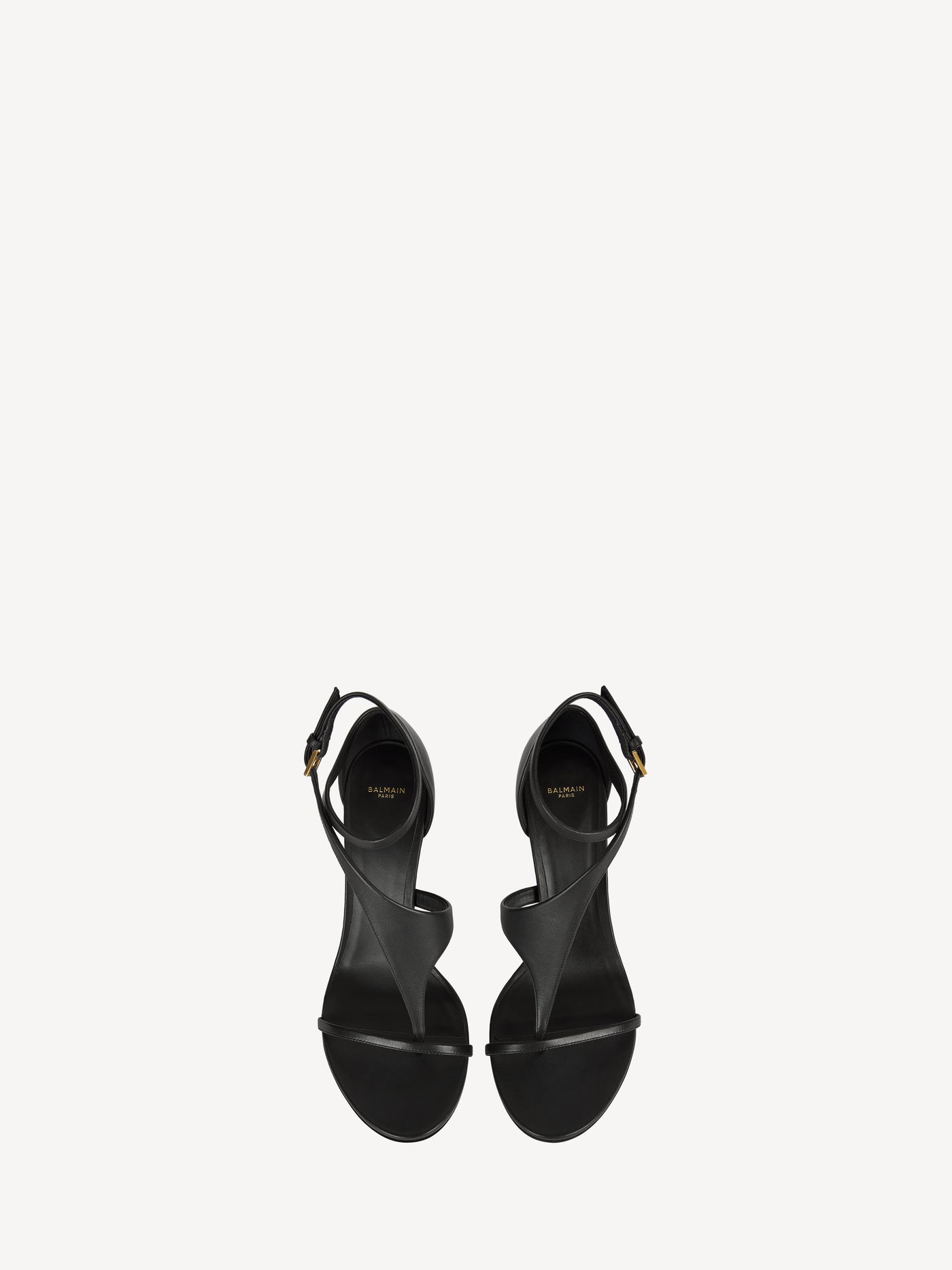 Smooth leather toe-post sandals