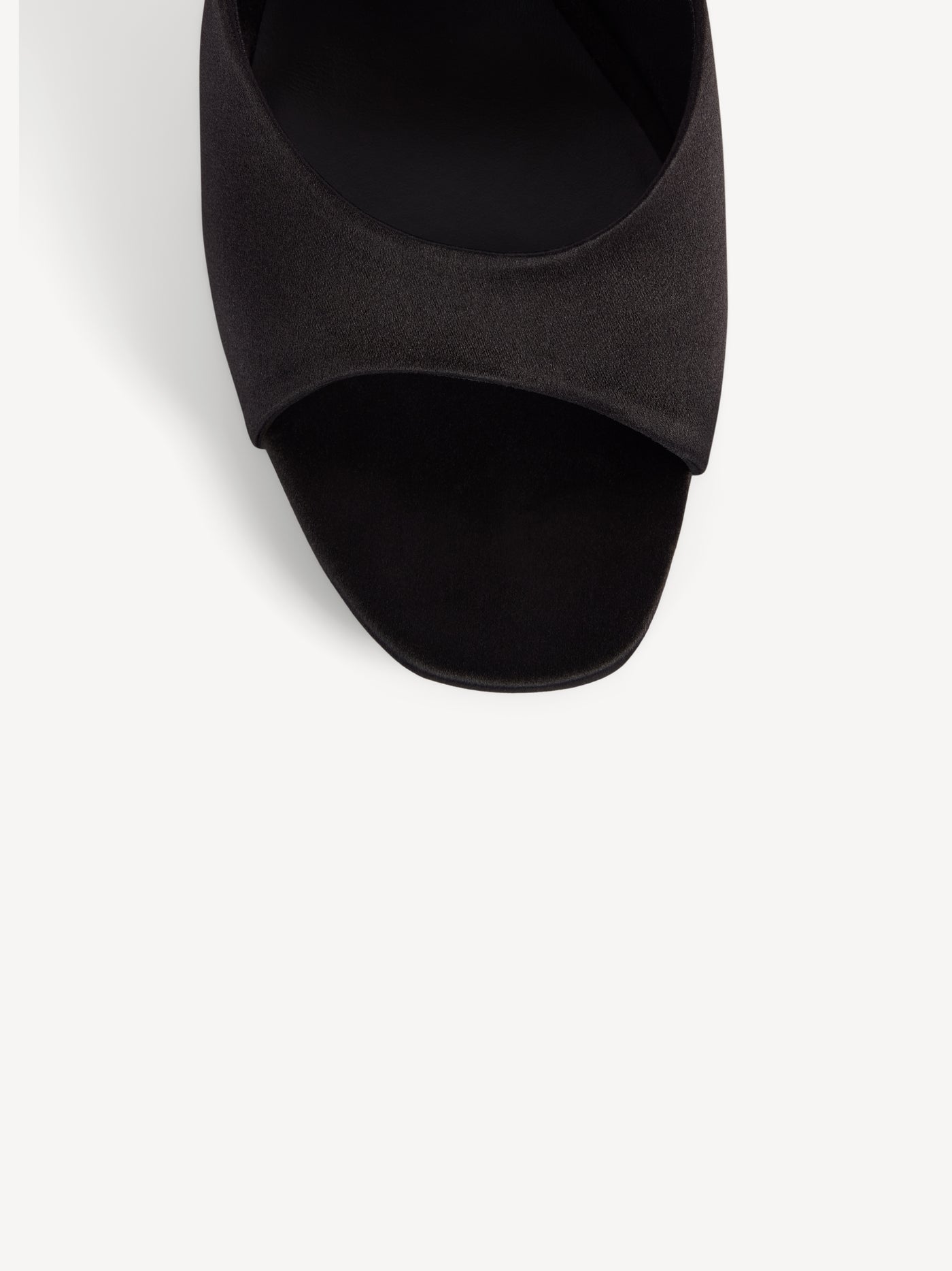 Satin wedge mules