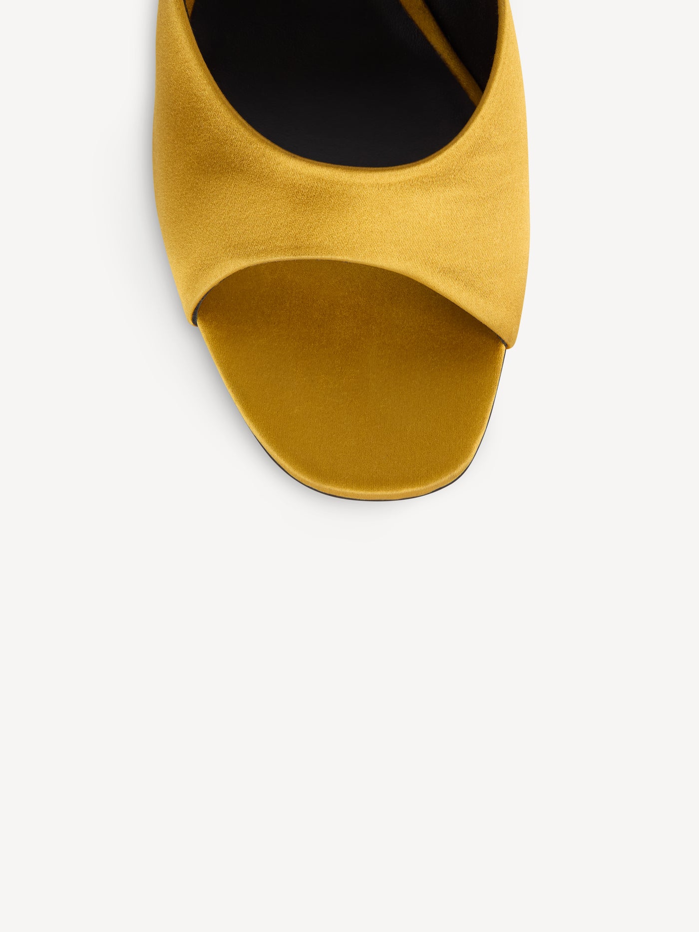 Satin wedge mules