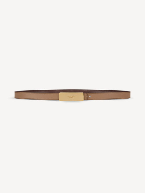 Balmain reversible belt in smooth leather