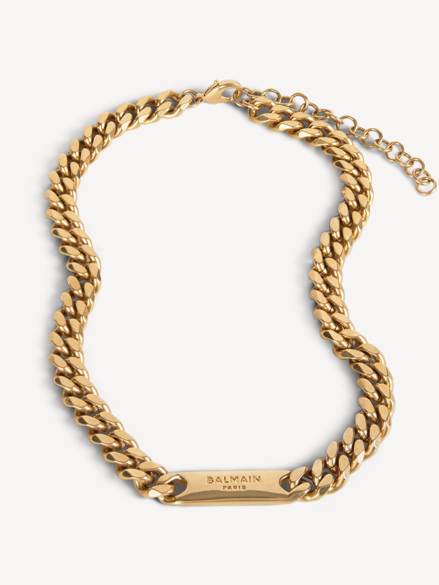 Brass Curb chain necklace