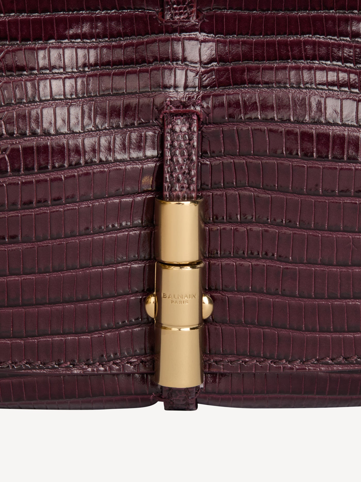 BALMAIN METROPOLIS Embossed leather bag