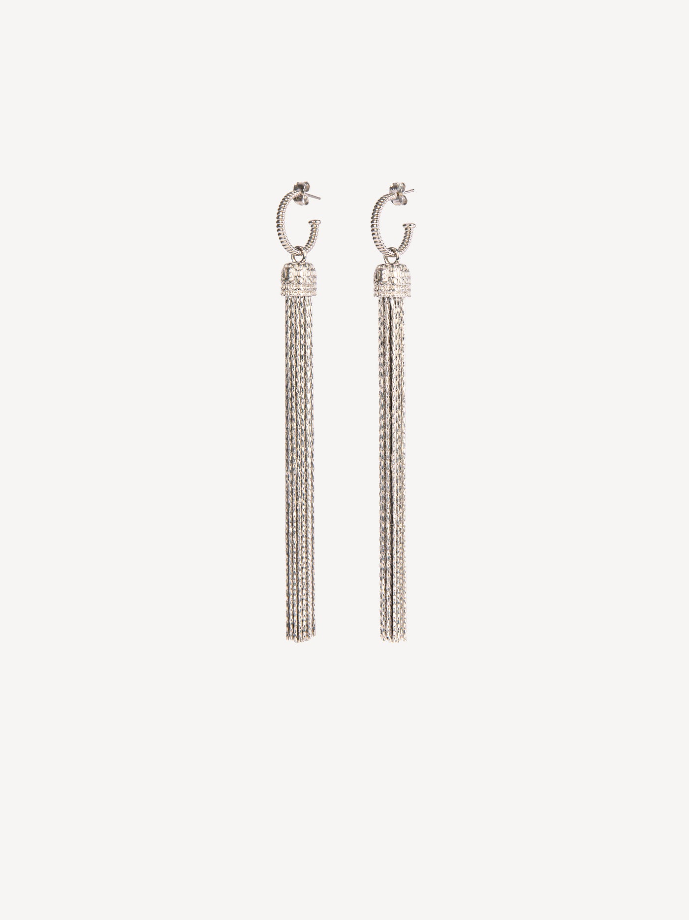 Brass tassel earrings