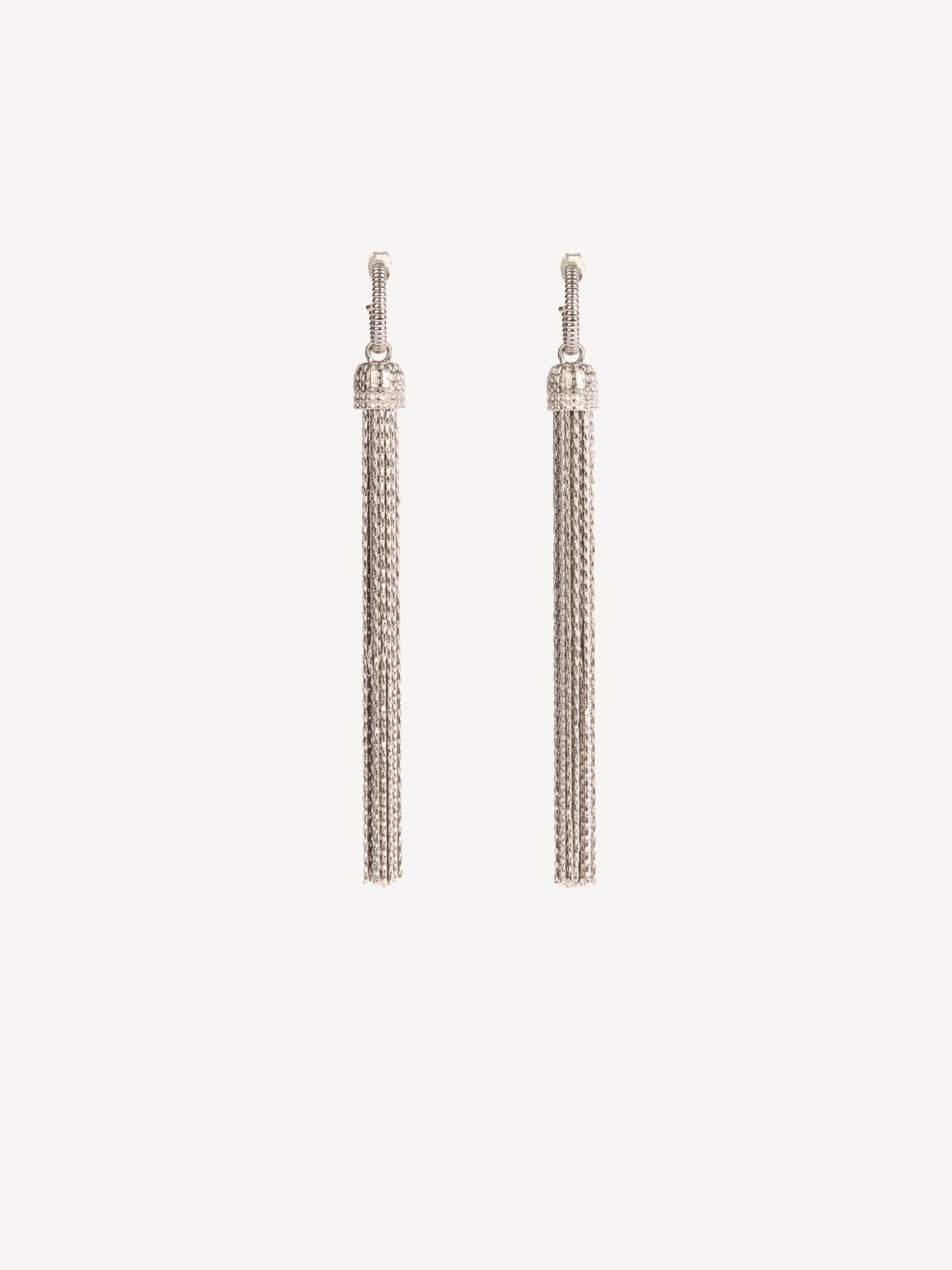 Brass tassel earrings