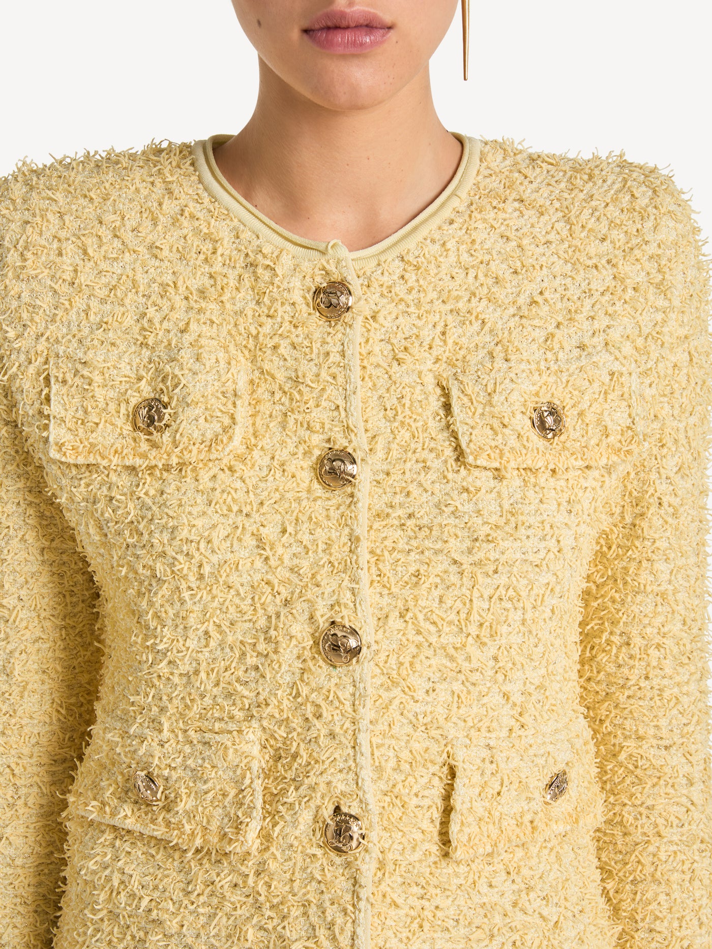 Knit tweed Spencer jacket