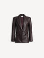 1-button jacket in lambskin