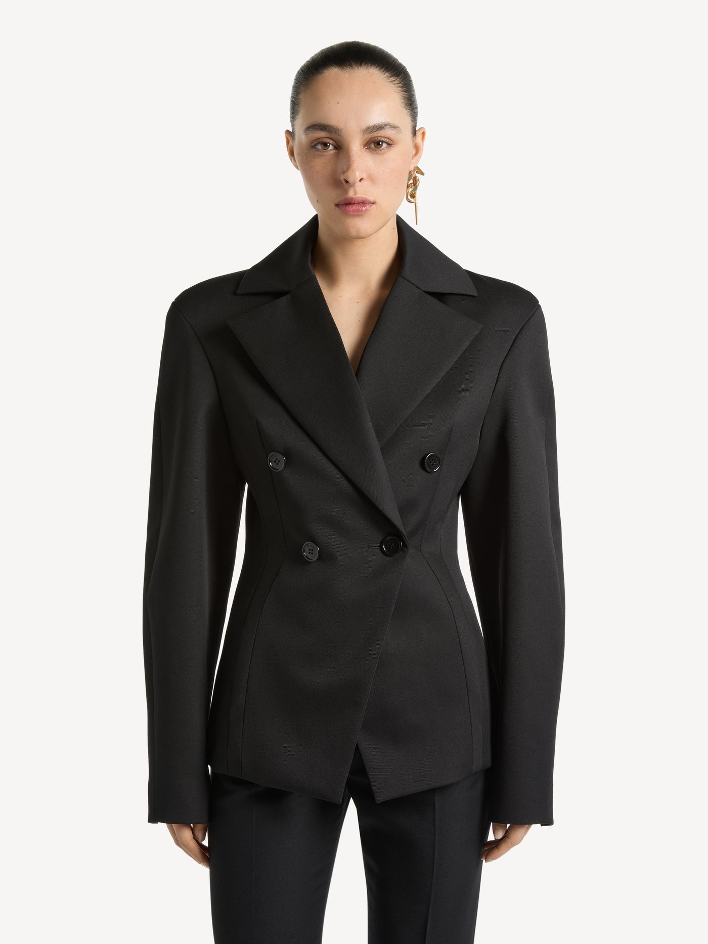 Wool gabardine jacket