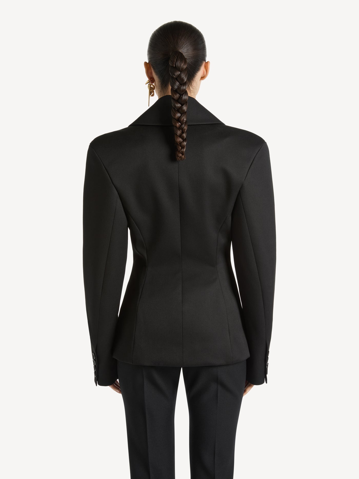 Wool gabardine jacket