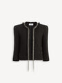 Spencer jacket in tweed with chains