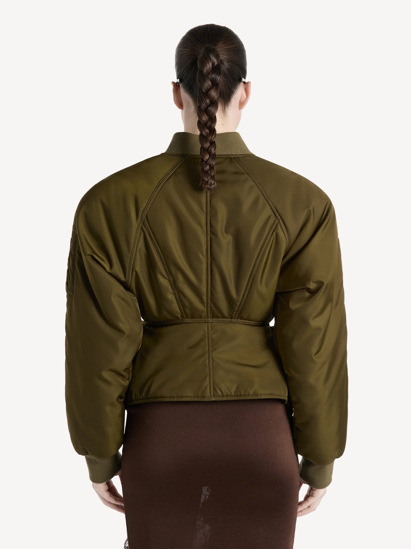 Nylon signature bomber jacket