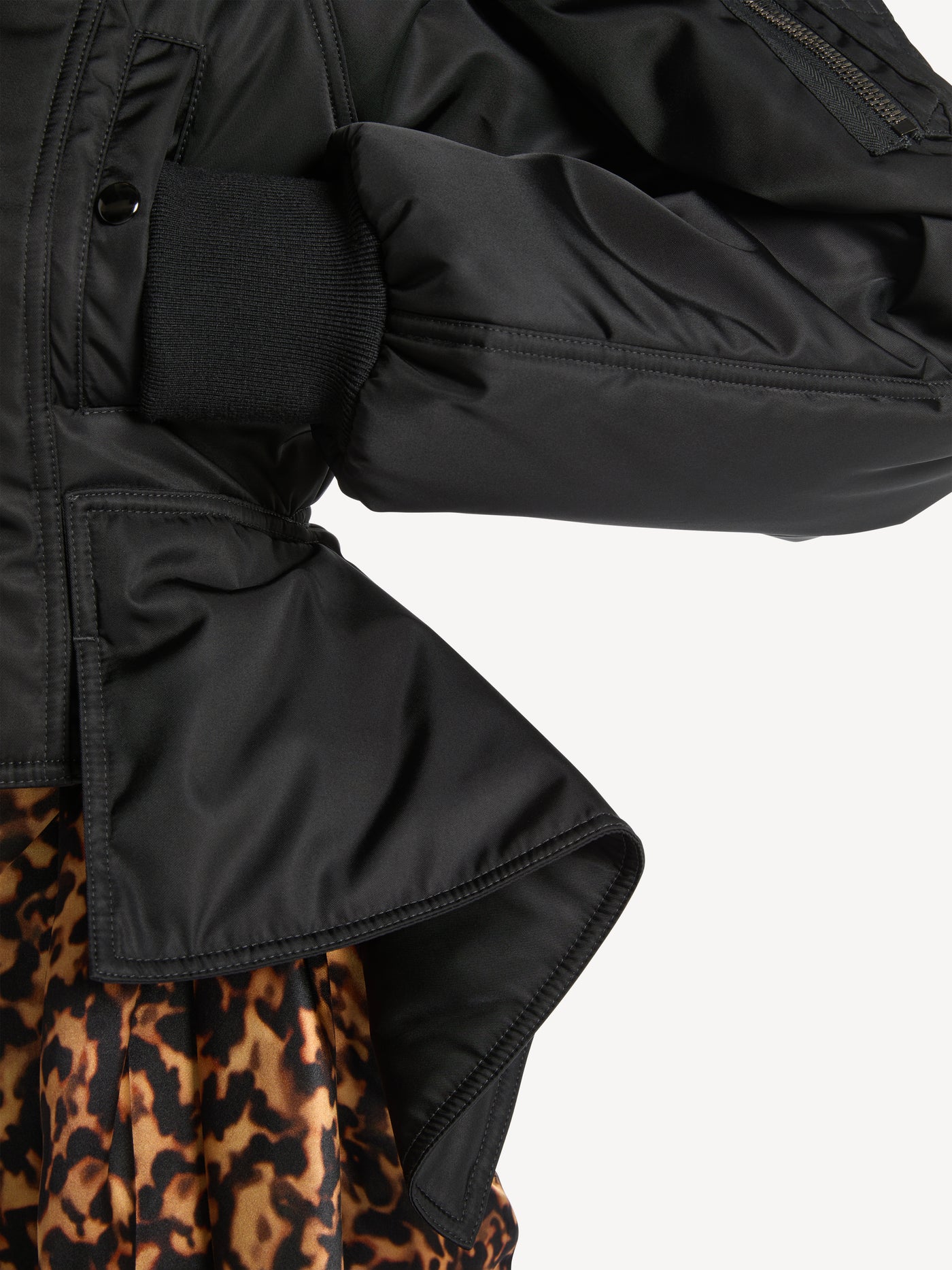 Signature bomber jacket in nylon
