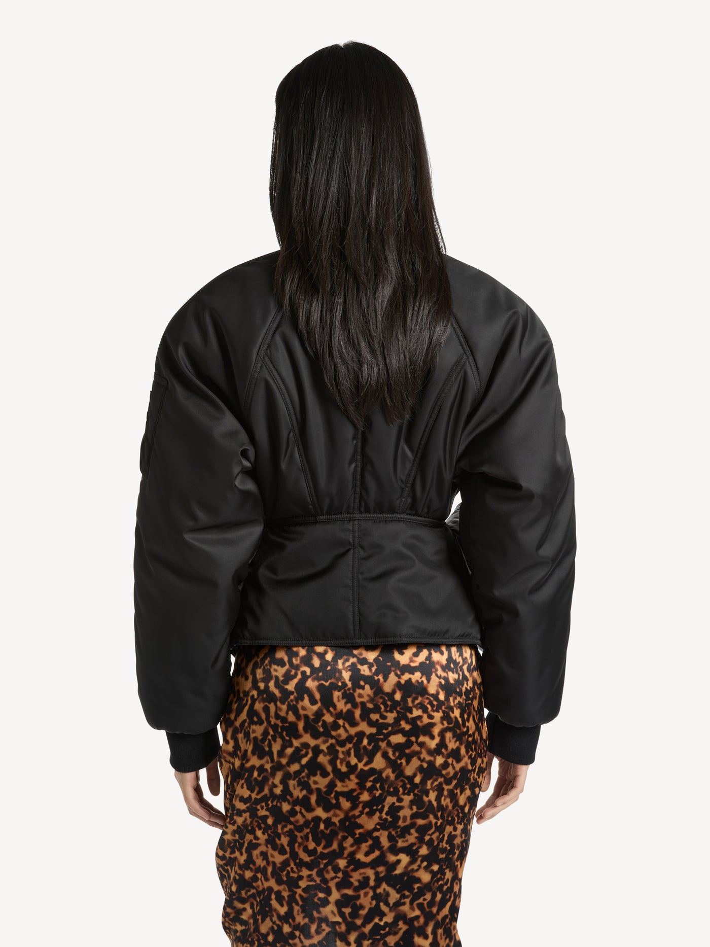 Signature bomber jacket in nylon