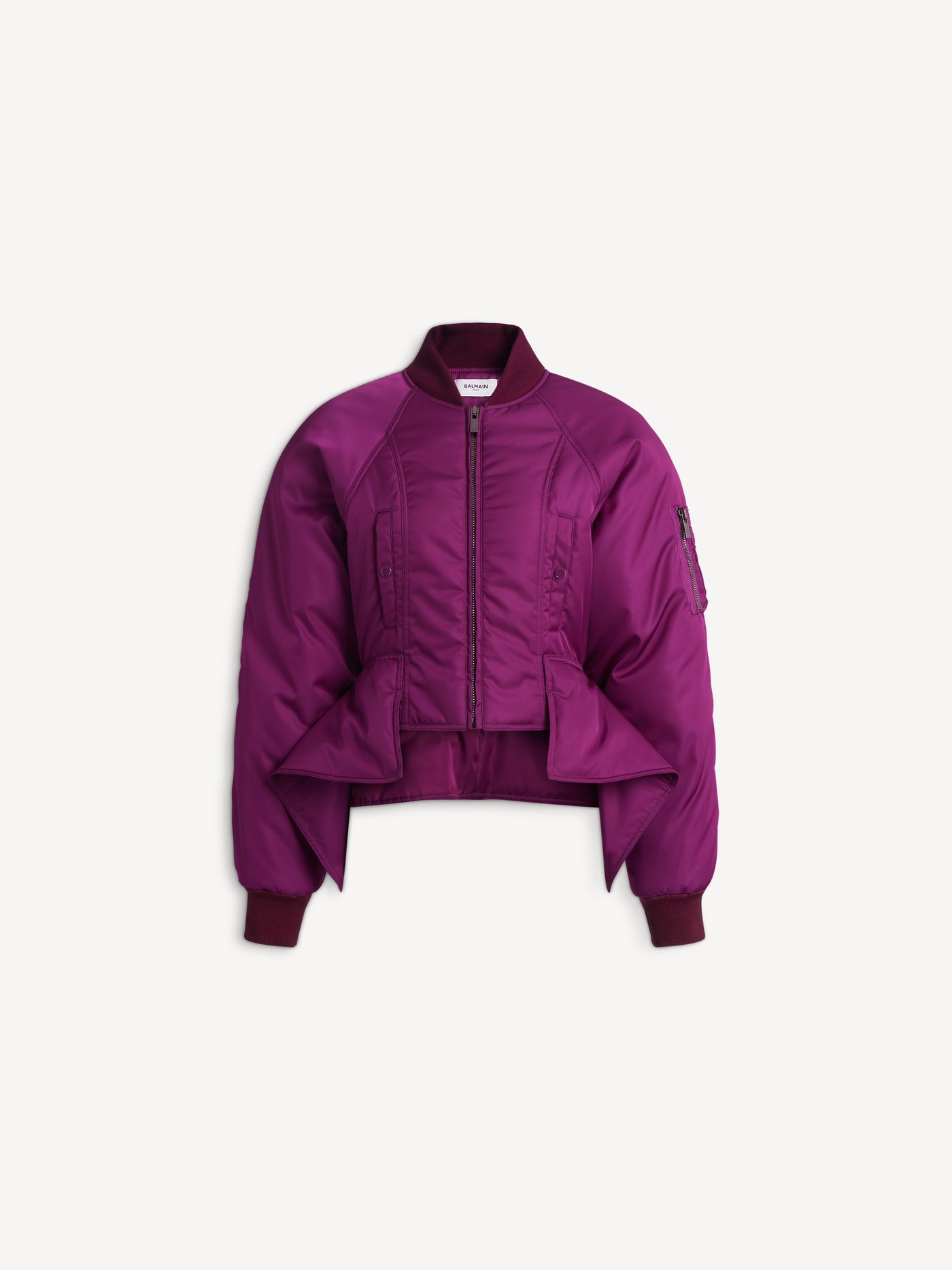 Signature bomber jacket in nylon