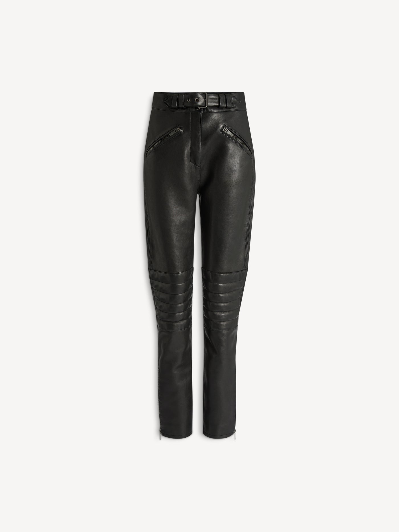 Lambskin biker trousers