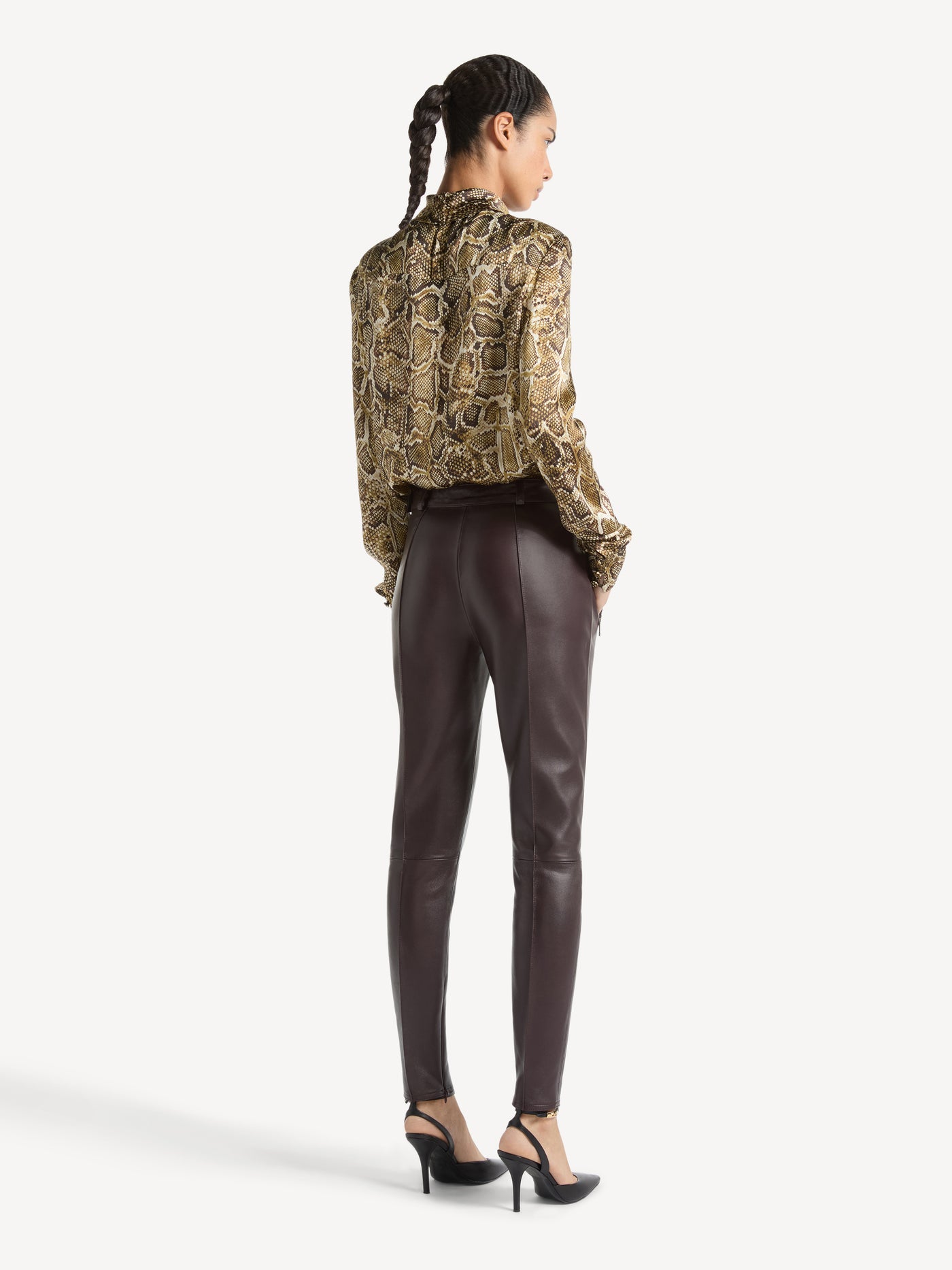 Lambskin trousers