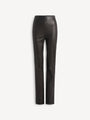 Smooth lambskin trousers