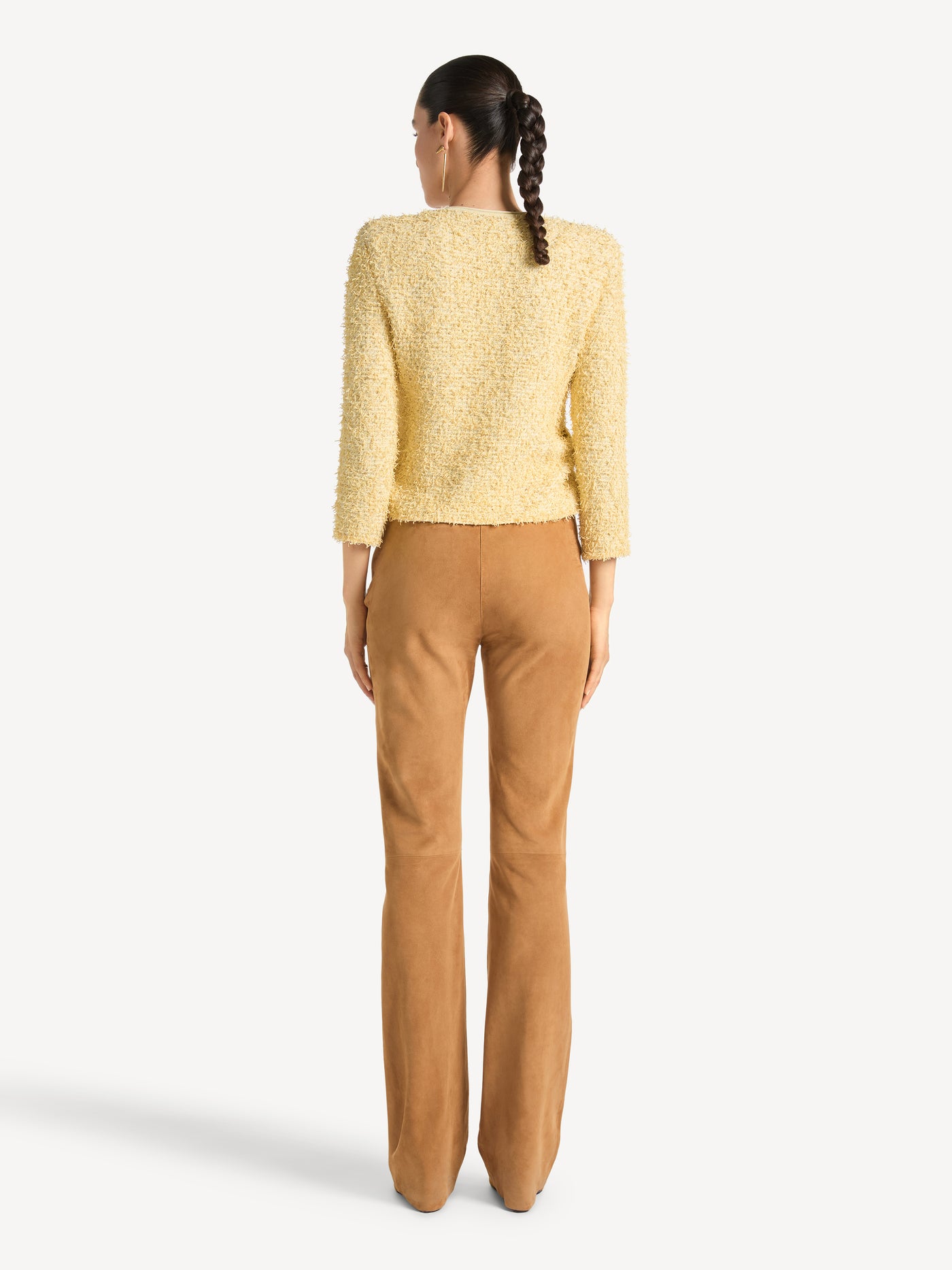 Suede lambskin trousers