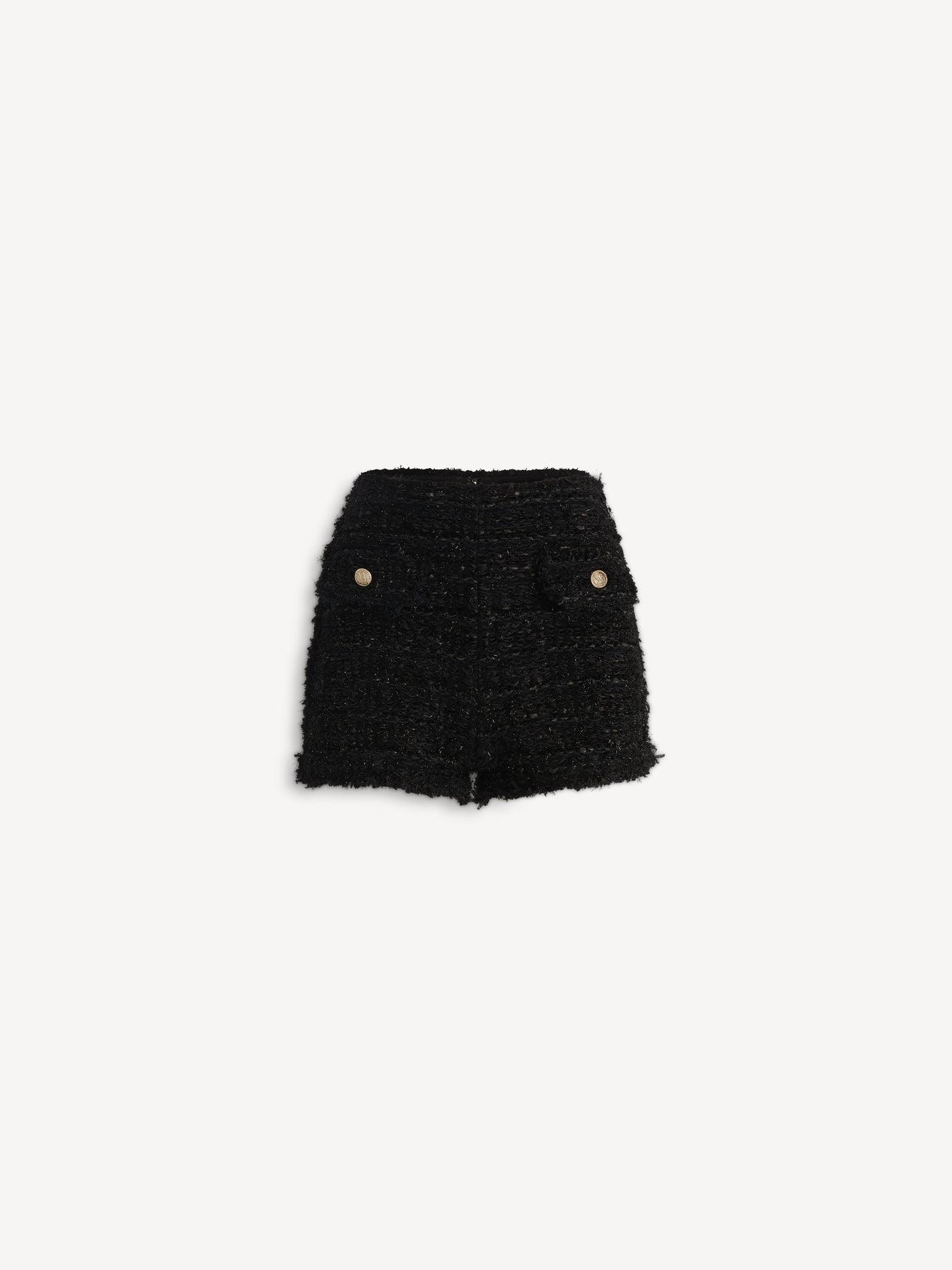 Knit lurex tweed shorts