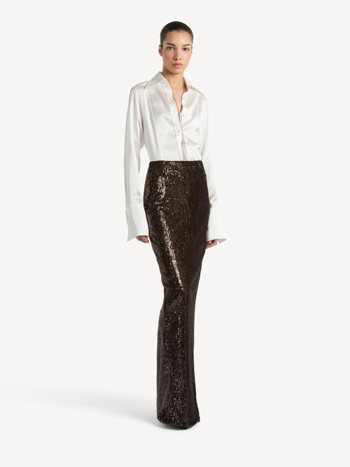 Silk satin shirt