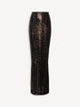 Sequinned long skirt