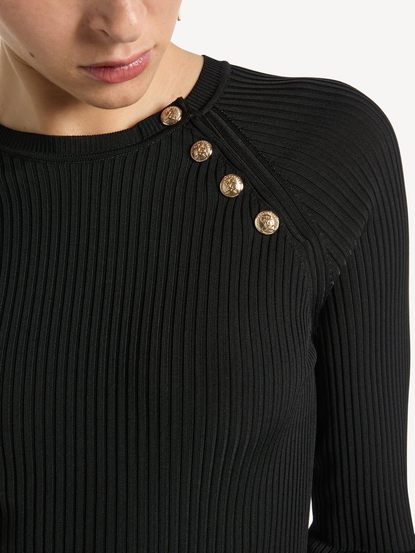 Pullover in maglia a coste