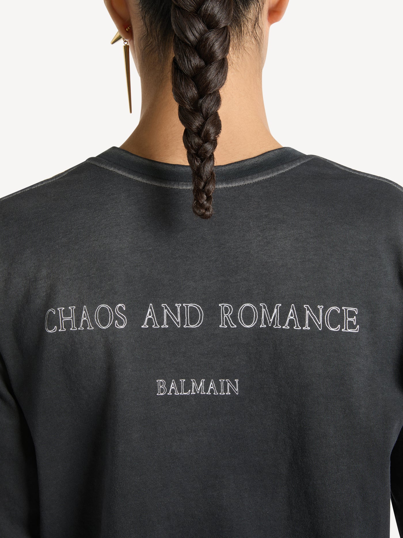T-shirt with Chaos & Romance print