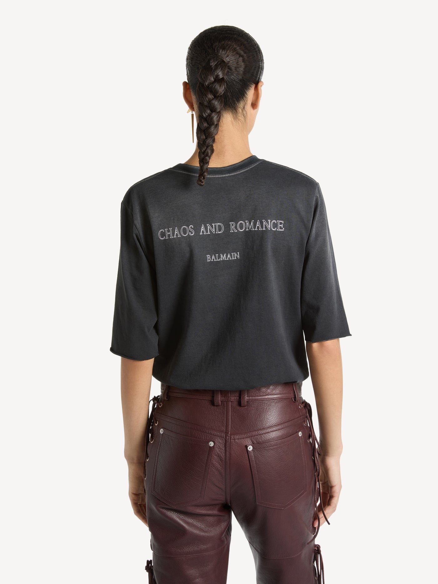 T-shirt with Chaos & Romance print
