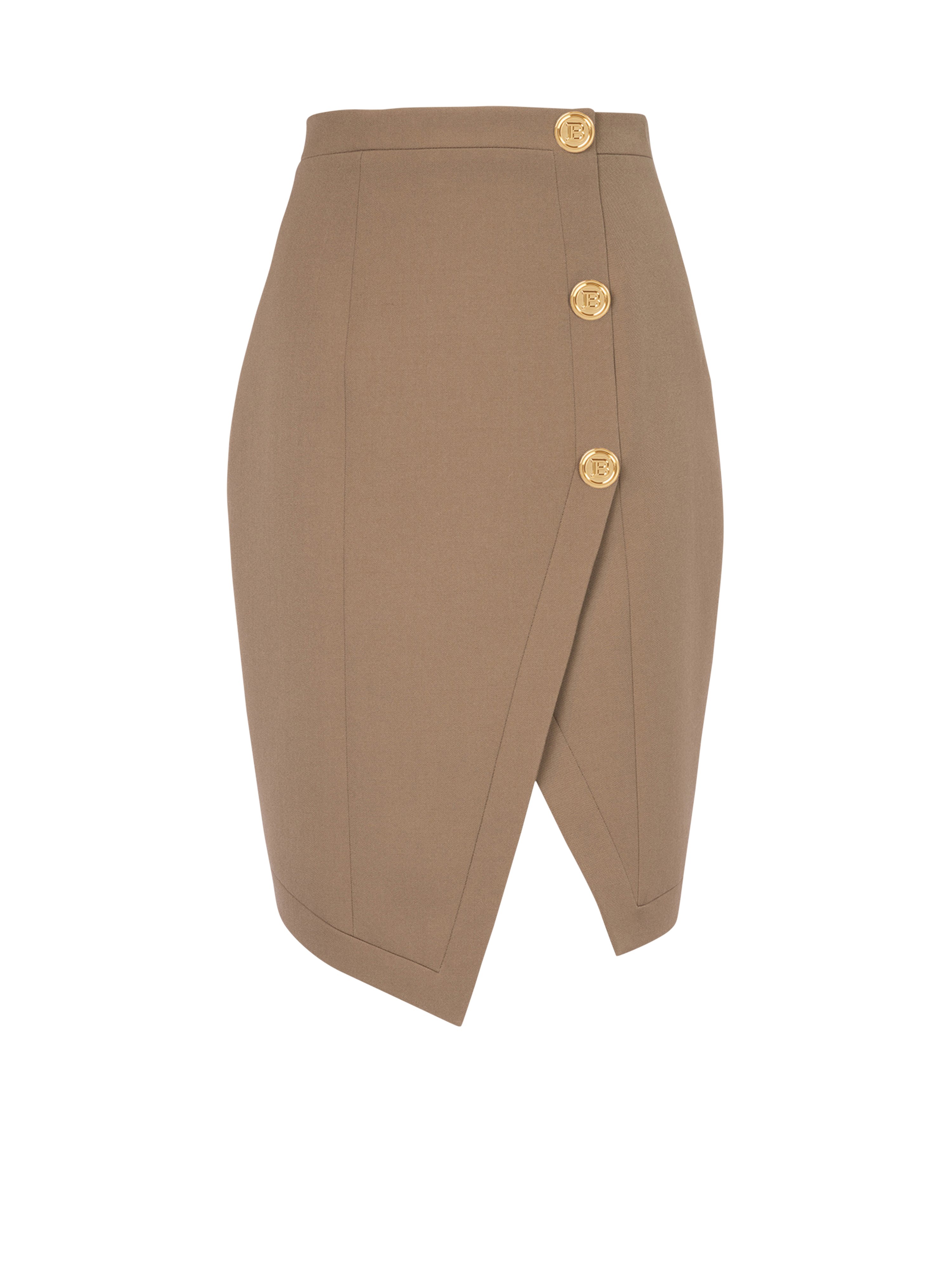 Wool skirt, brown