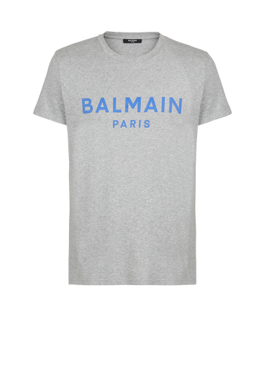 EXCLUSIVE - Cotton T-shirt with Balmain logo print 
