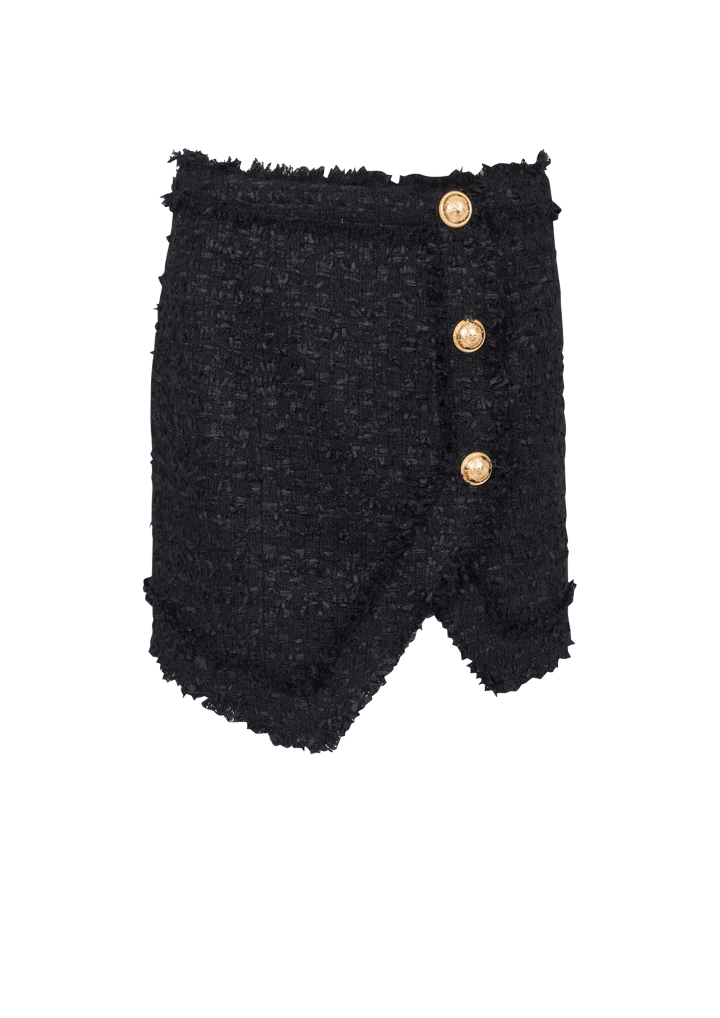 Tweed skirt, black, hi-res