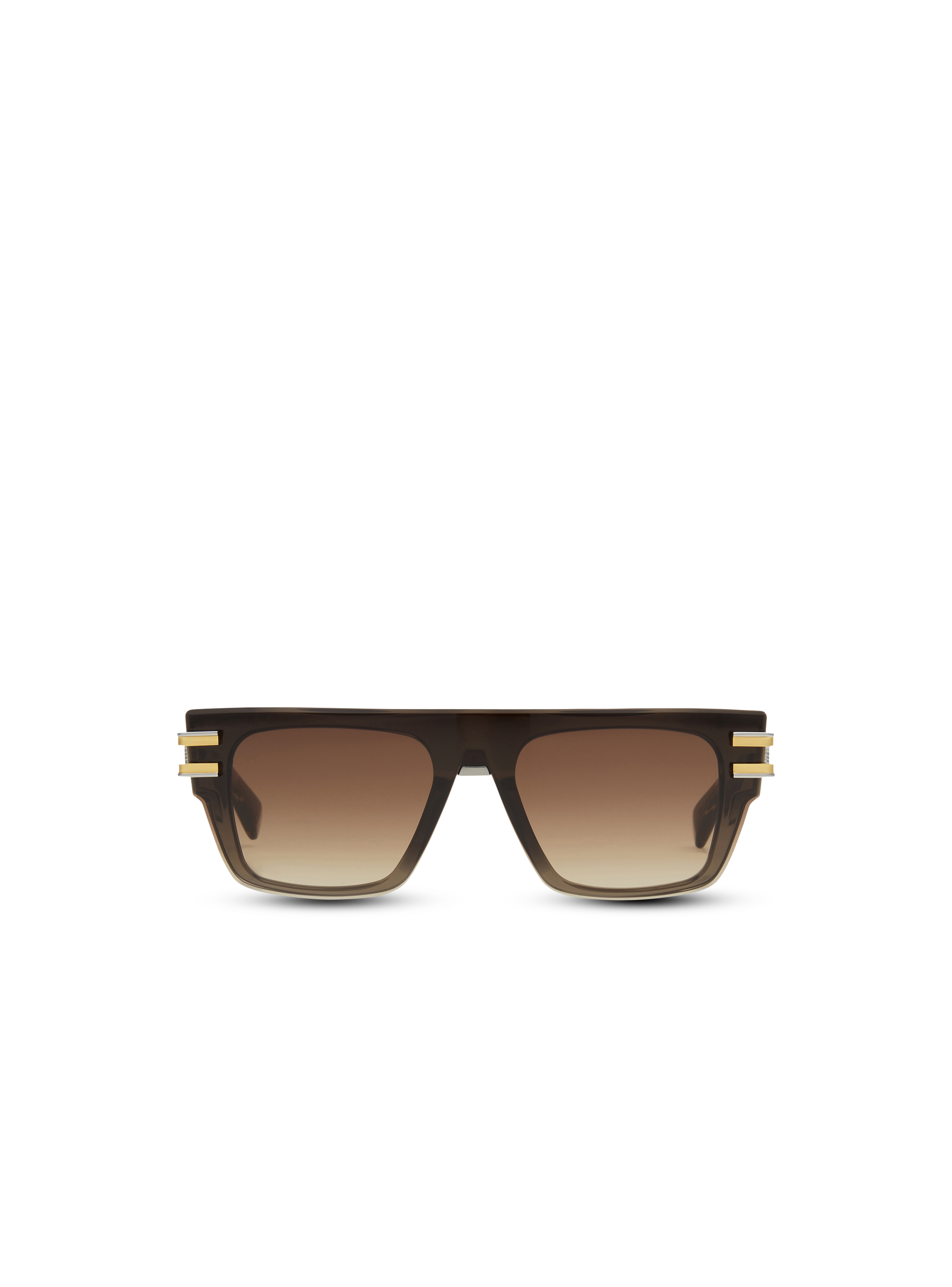 Nylon plastic Soldat sunglasses, brown, hi-res