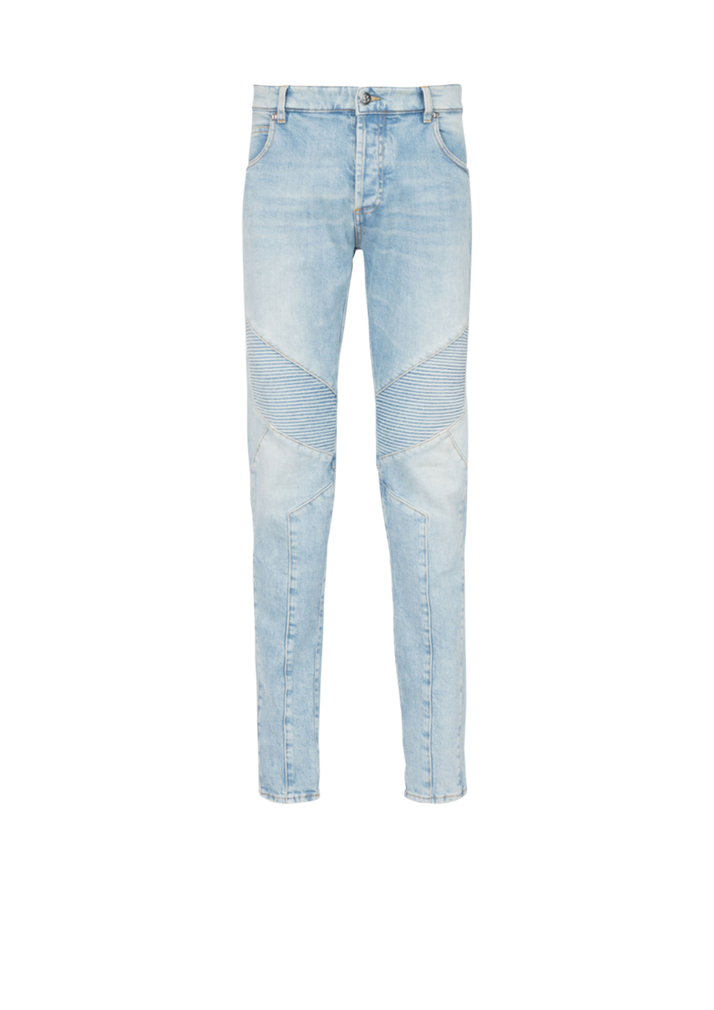 Slim cut eco-designed denim cotton jeans, blue, hi-res