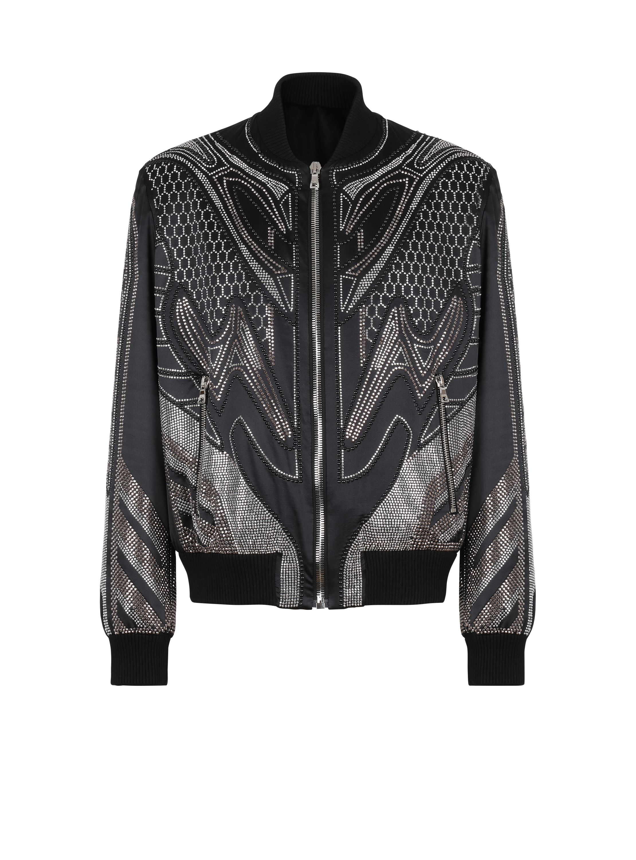 Studded nylon bomber jacket - Men | BALMAIN