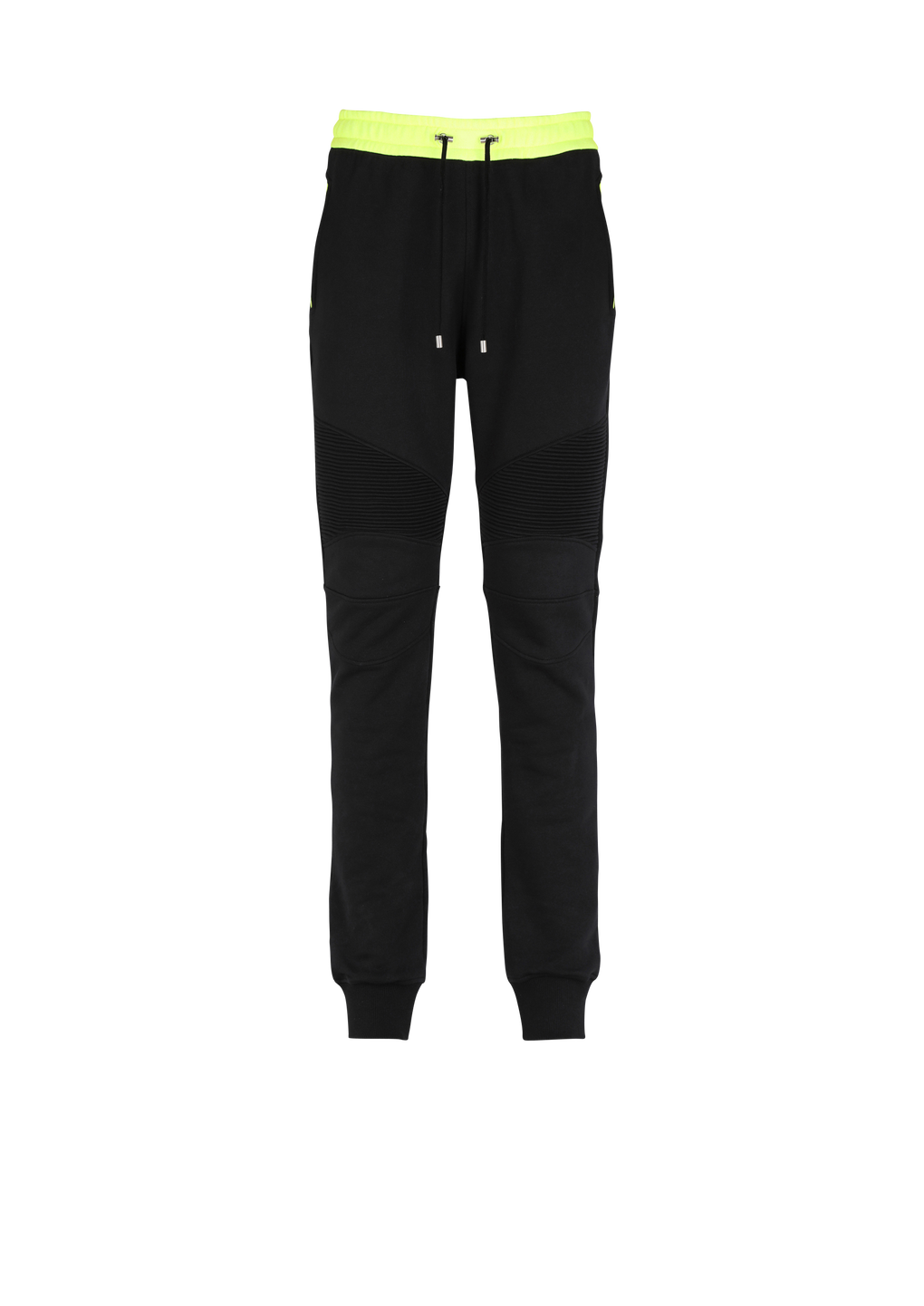 Capsule After ski - cotton sweatpants with Balmain Paris logo print, black, hi-res